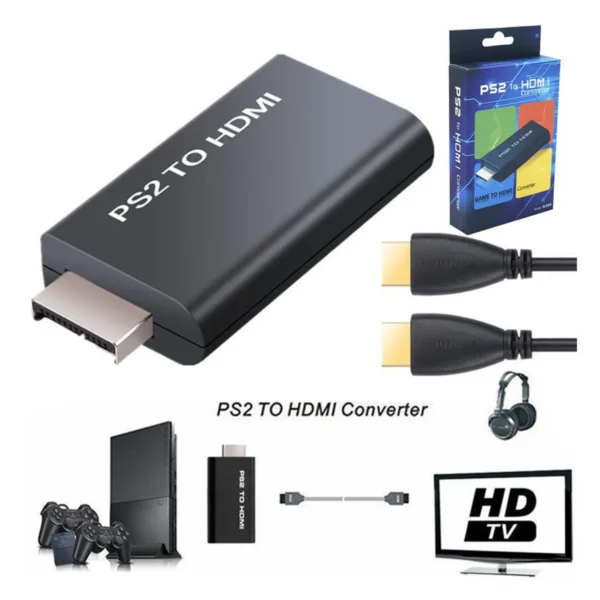 **🎮 CONVERTIDOR PS2 A HDMI - JUEGA COMO NUNCA !**